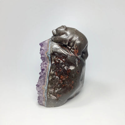 Amethyst Bear Carving