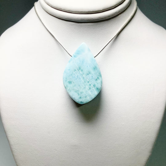 Larimar Drilled Pendant - Rocks and Gems Canada