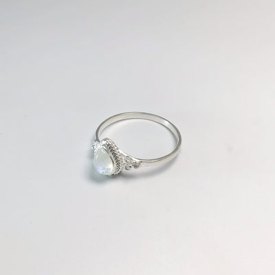 Rainbow Moonstone Ring