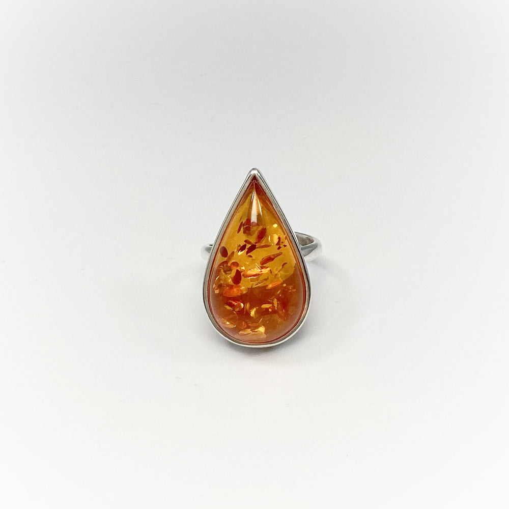Cognac Amber Ring - Rocks and Gems Canada