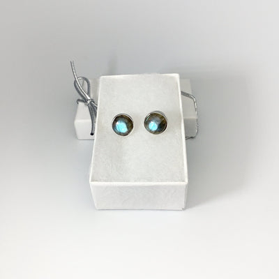 Labradorite Stud Earrings