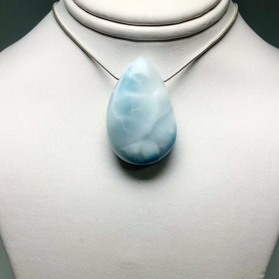Larimar Drilled Pendant - Rocks and Gems Canada