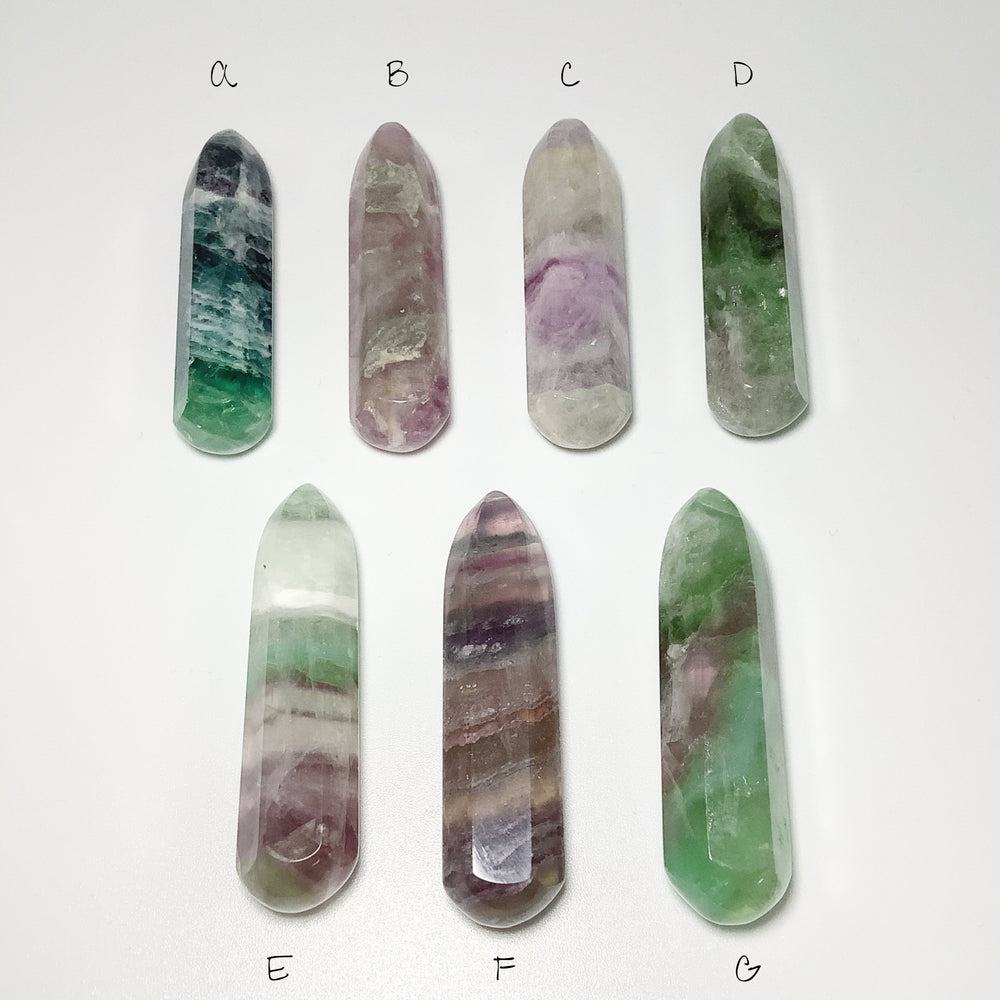 Mixed Fluorite Wand at $25 Each