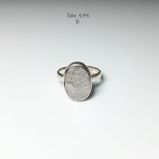 Muonionalusta Meteorite Ring - Rocks and Gems Canada