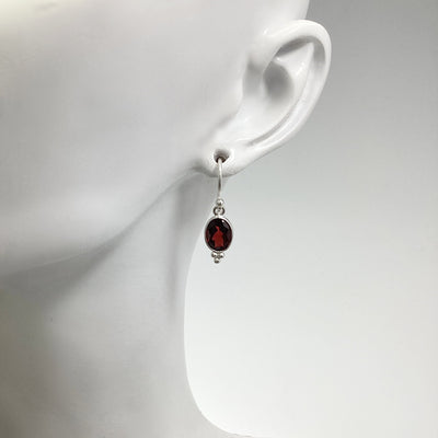 Garnet Dangle Earrings