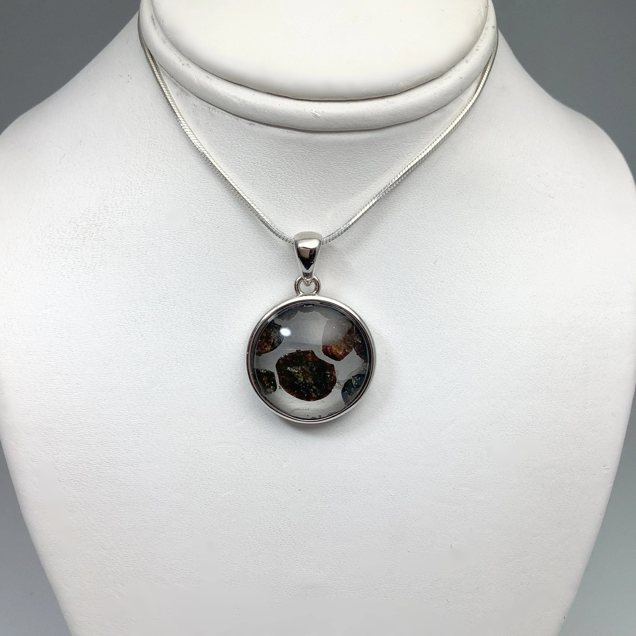 Sericho Meteorite Round Pendant - Rocks and Gems Canada