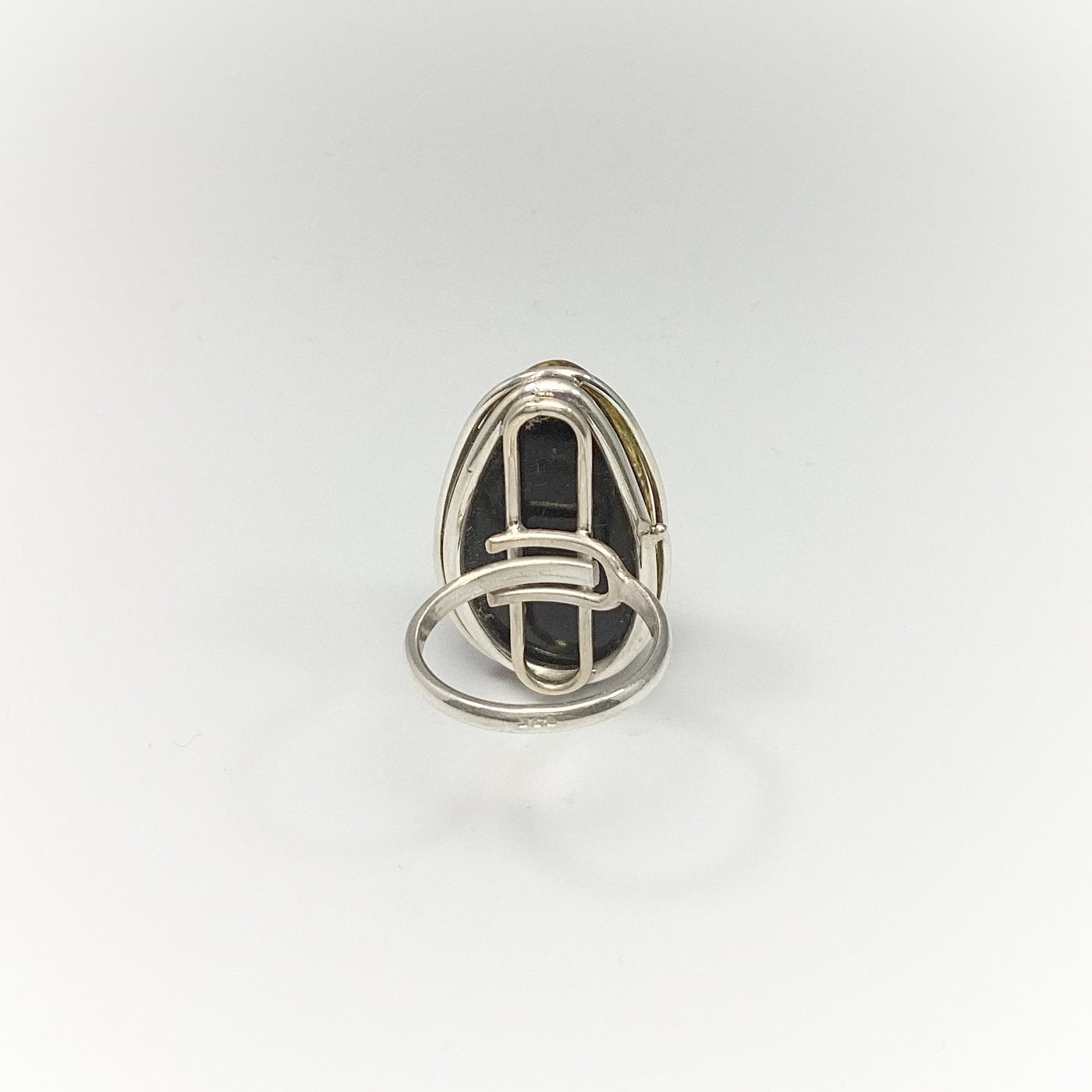 Green Amber Ring