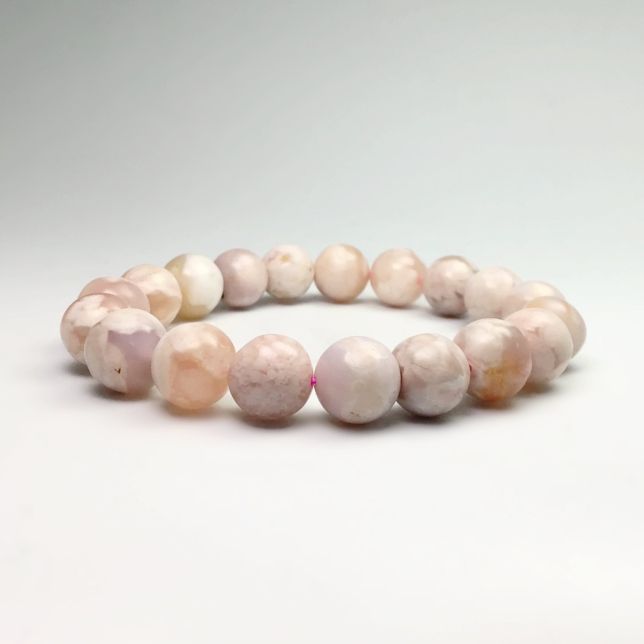 Flower Agate Beaded Bracelet - Rocks and Gems Canada