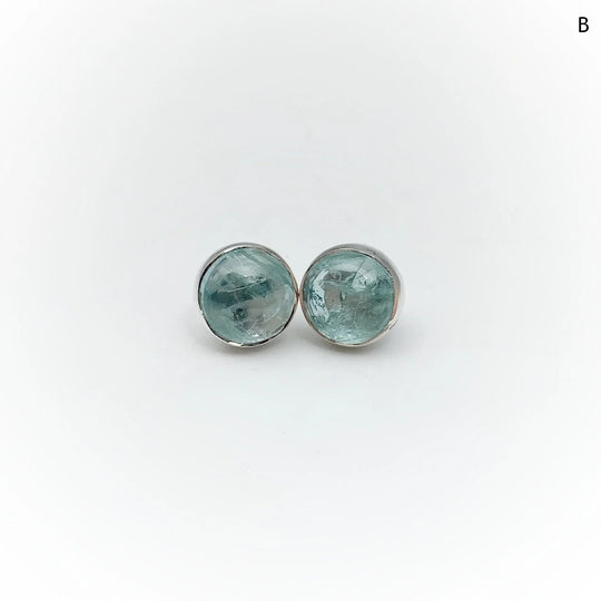 Aquamarine Stud Earrings - Rocks and Gems Canada