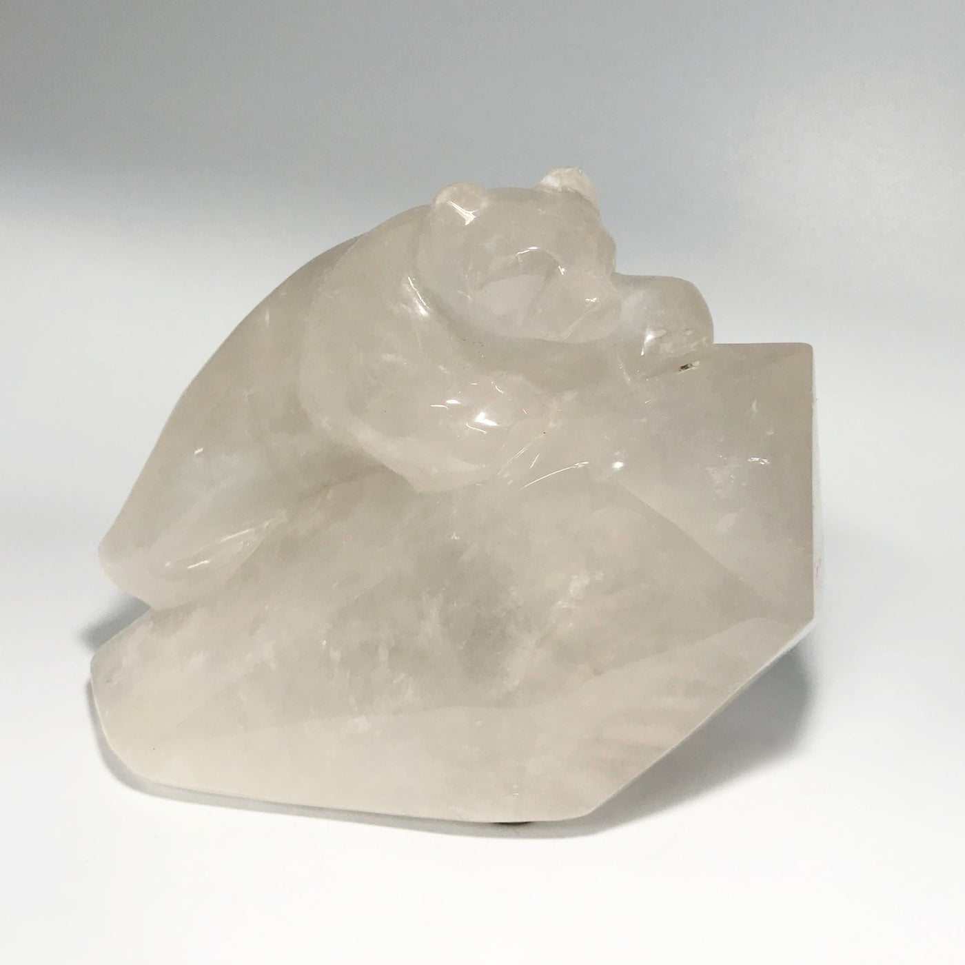 Quartz Bear Carving