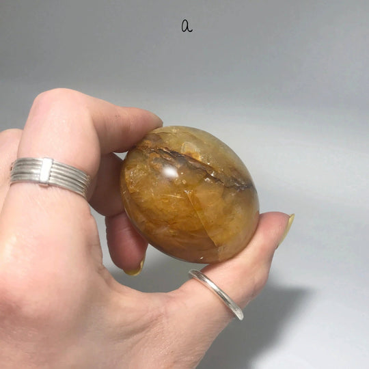 Dark Golden Hematoid Quartz Tumble - Rocks and Gems Canada