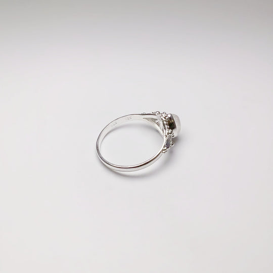 Rainbow Moonstone Ring - Rocks and Gems Canada