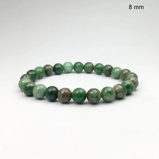 Green Crazy Lace Agate Beaded Bracelet - Rocks and Gems Canada