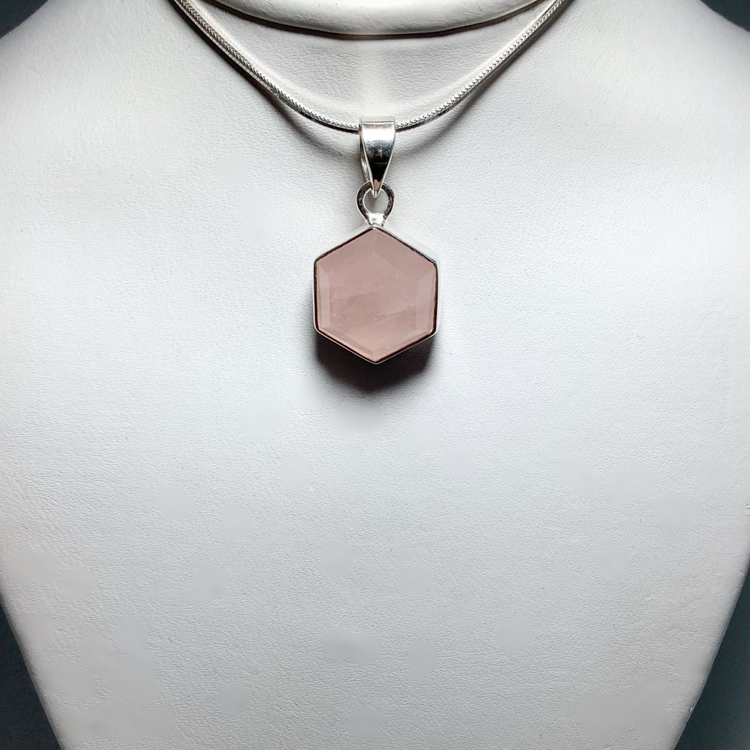 Rose Quartz Pendant - Rocks and Gems Canada