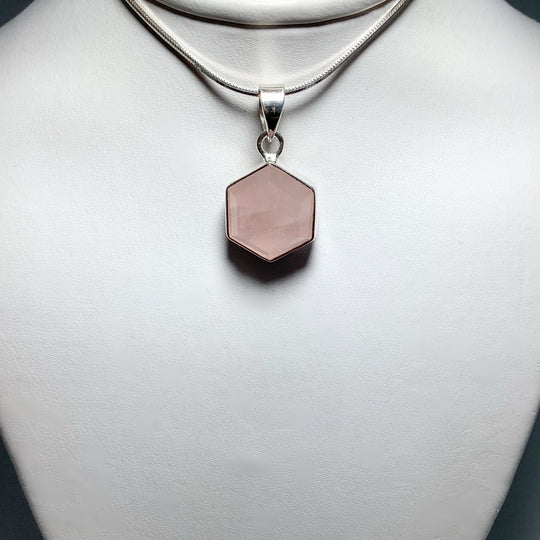 Rose Quartz Pendant - Rocks and Gems Canada