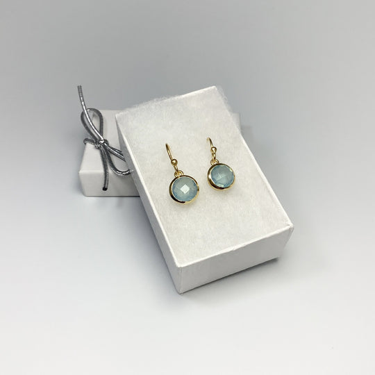 Aquamarine Dangle Earrings - Rocks and Gems Canada