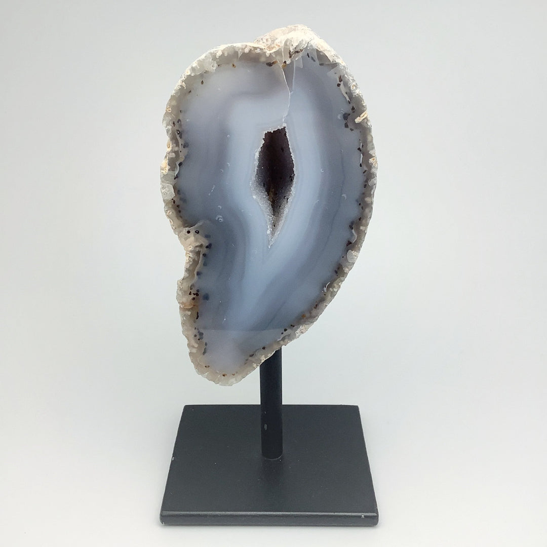 Natural Agate Geode on Stand - Rocks and Gems Canada