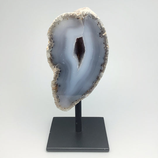 Natural Agate Geode on Stand - Rocks and Gems Canada
