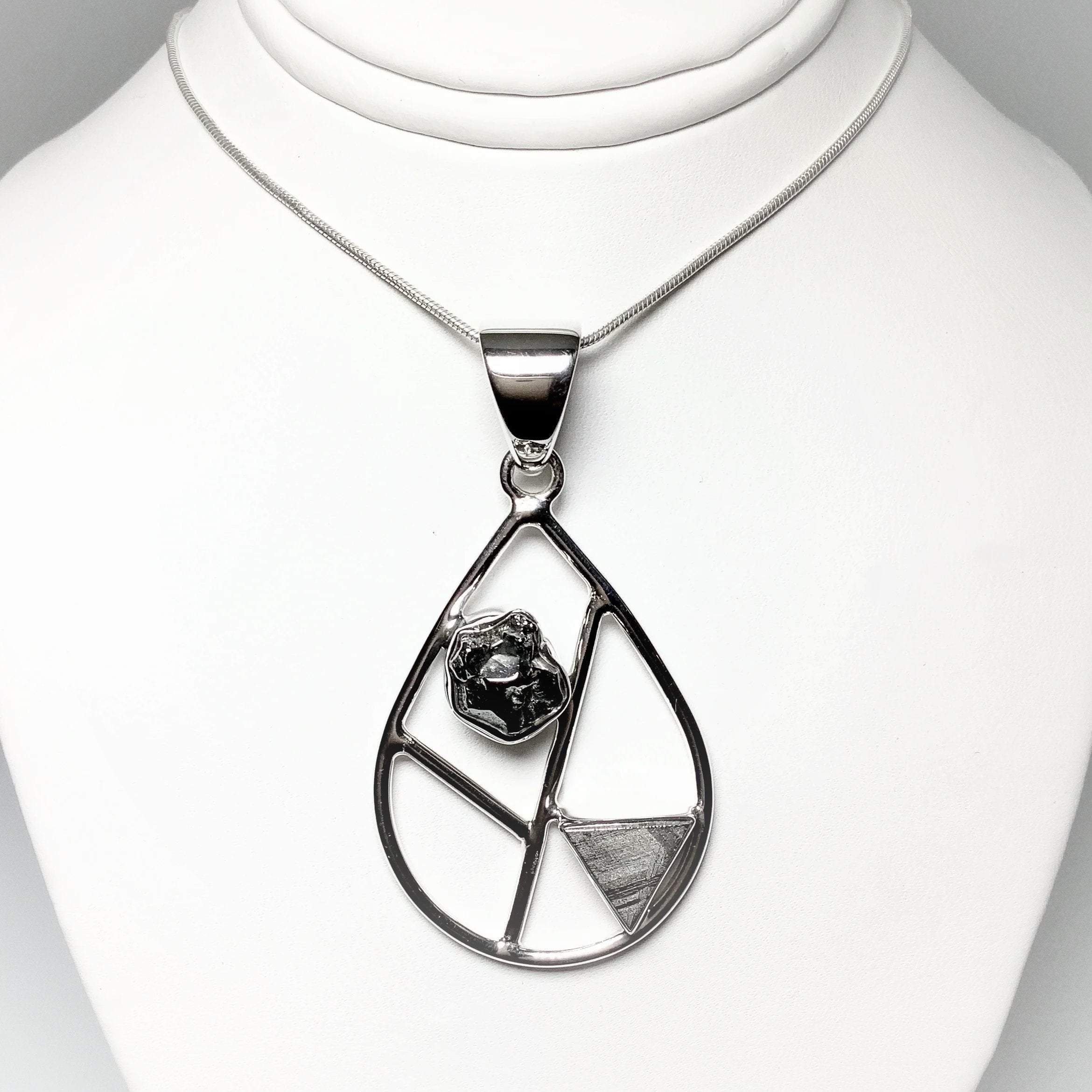 Campo Del Cielo and Muonionalusta Meteorite Pendant - Rocks and Gems Canada