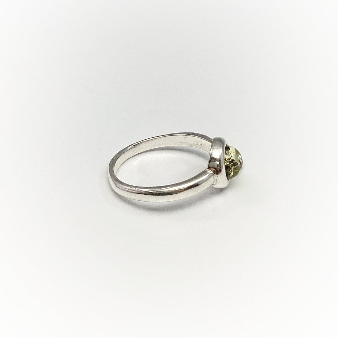Green Amber Ring - Rocks and Gems Canada