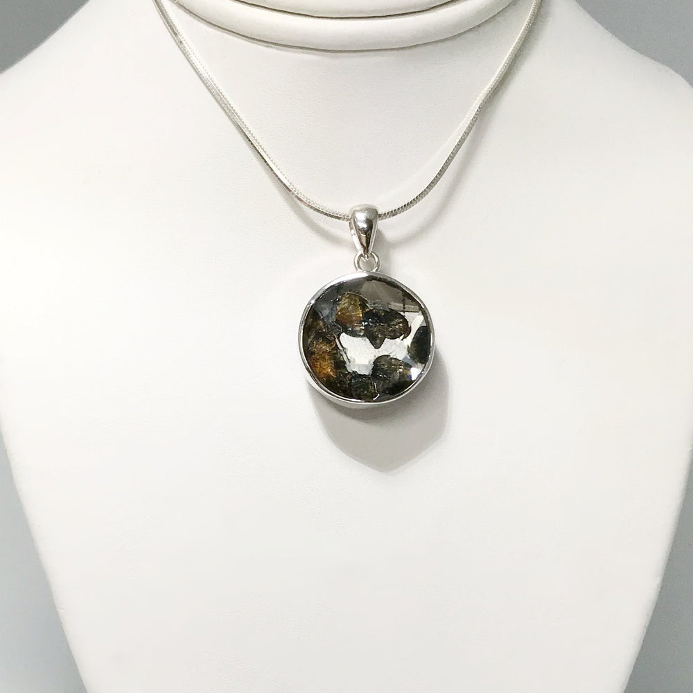 Sericho Meteorite Faceted Pendant - Rocks and Gems Canada