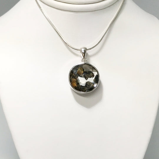 Sericho Meteorite Faceted Pendant - Rocks and Gems Canada