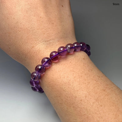 Amethyst Beaded Bracelet - High Quality