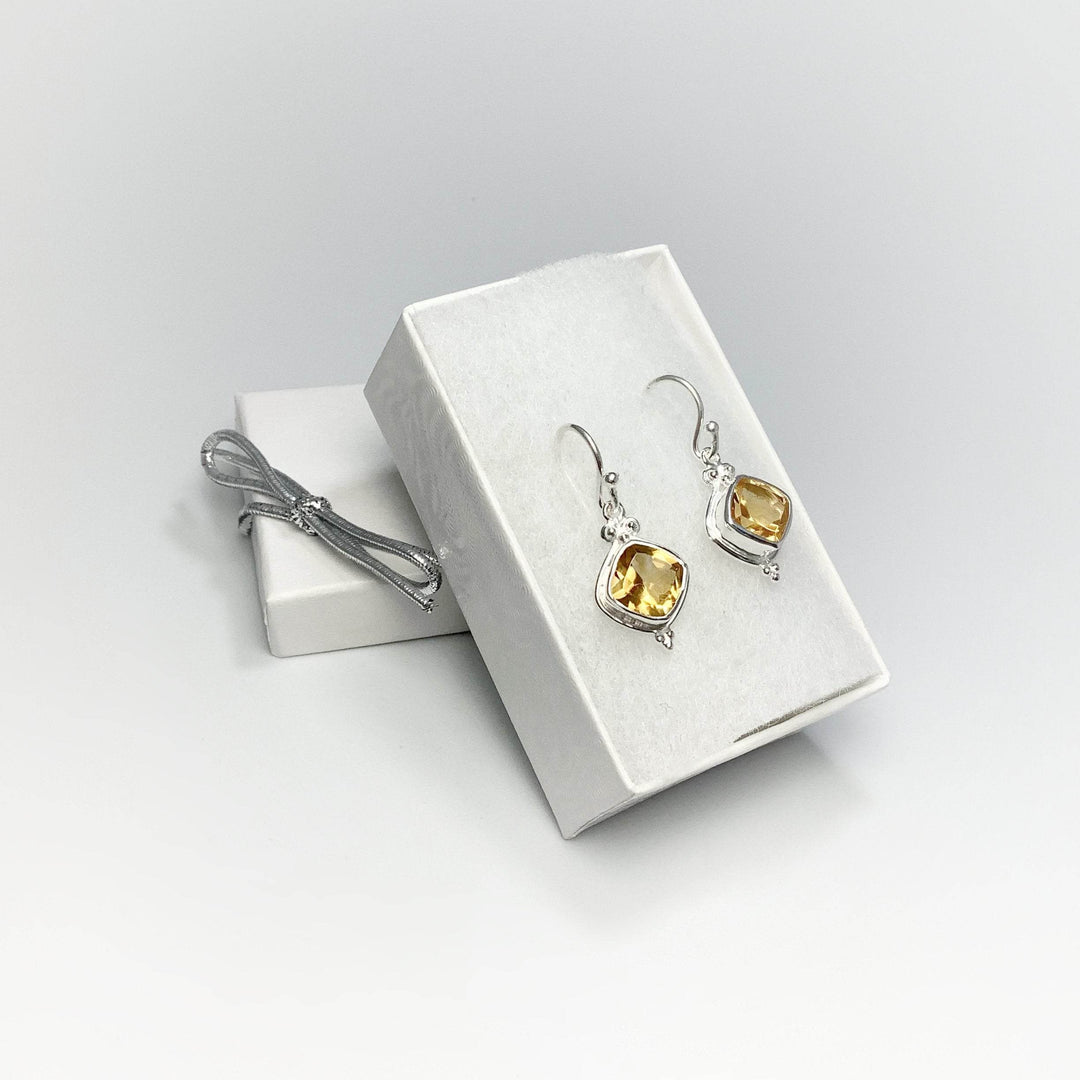Citrine Dangle Earrings - Rocks and Gems Canada