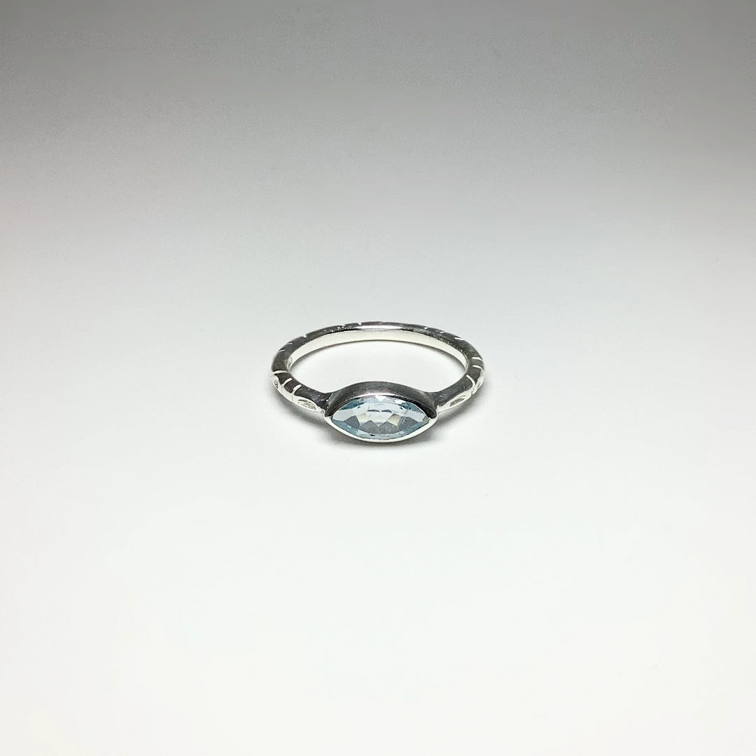 Blue Topaz Ring - Rocks and Gems Canada