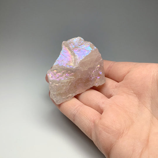Opalescent Rose Quartz Rough Chunk - Rocks and Gems Canada