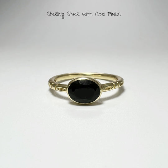 Black Onyx Ring - Rocks and Gems Canada