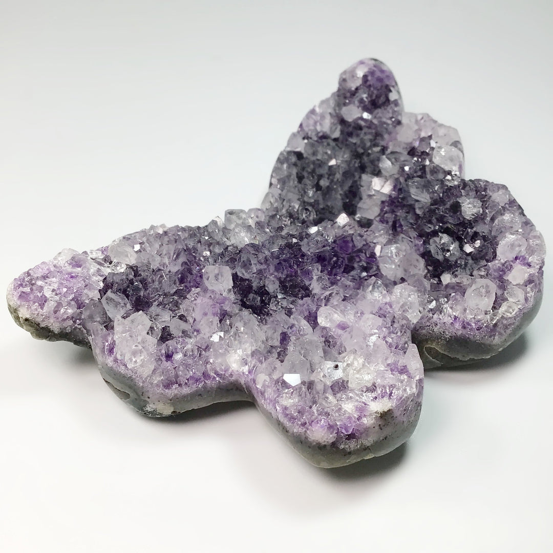 Amethyst Butterfly Druze Cluster - Rocks and Gems Canada