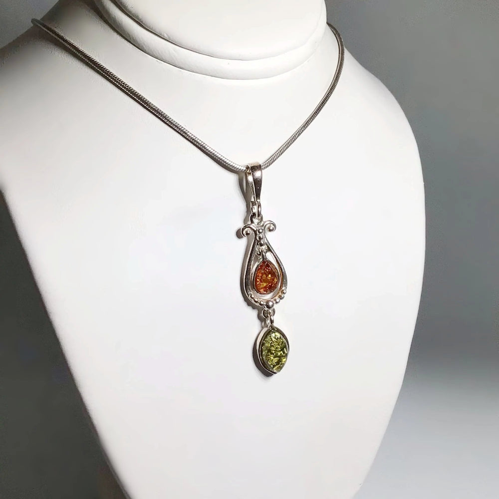 Mixed Amber Pendant - Rocks and Gems Canada