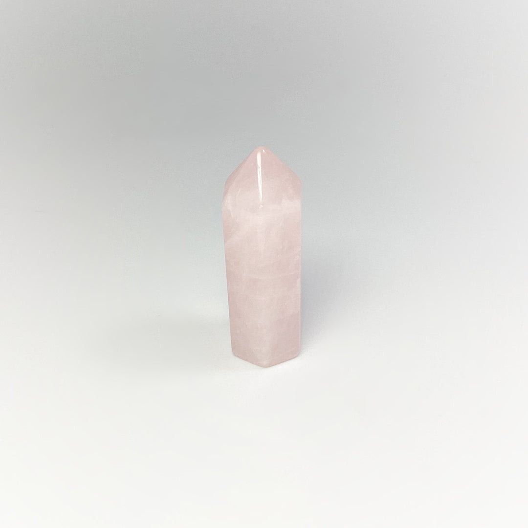 Polished Rose Quartz Point - Rocks and Gems Canada