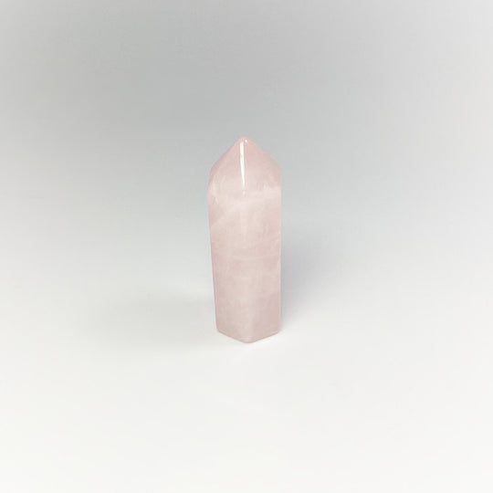 Polished Rose Quartz Point - Rocks and Gems Canada