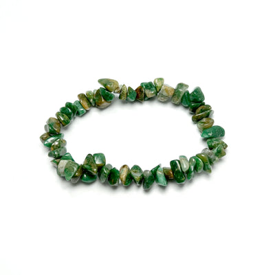 African Jade Chip Beaded Bracelet