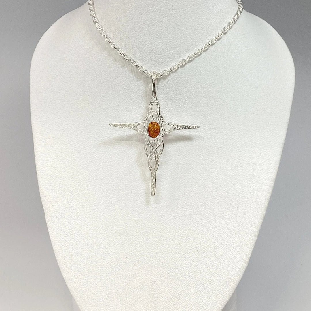 Cognac Amber Pendant - Rocks and Gems Canada