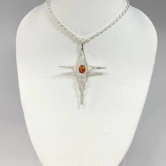 Cognac Amber Pendant - Rocks and Gems Canada