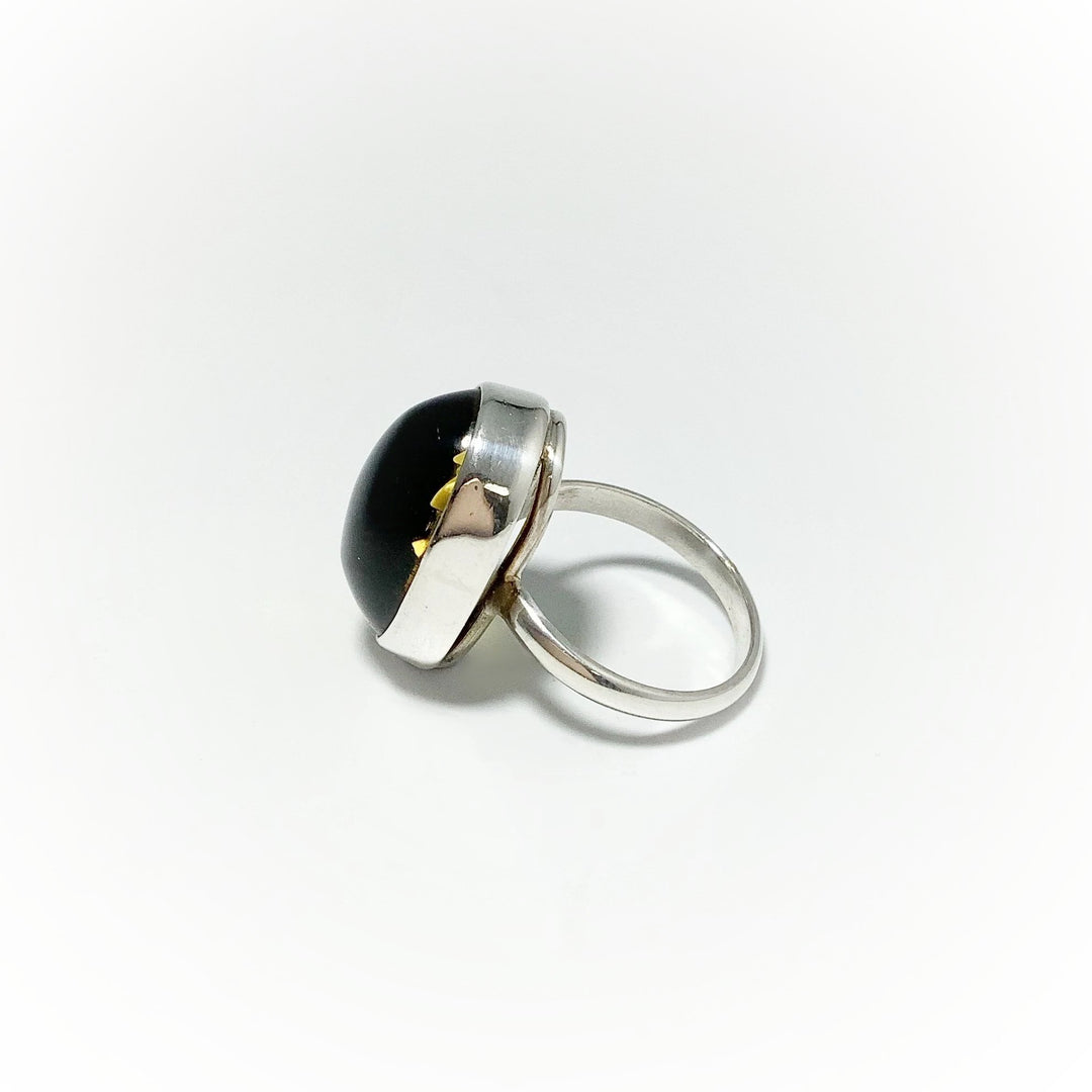Amber Cameo Ring - Rocks and Gems Canada