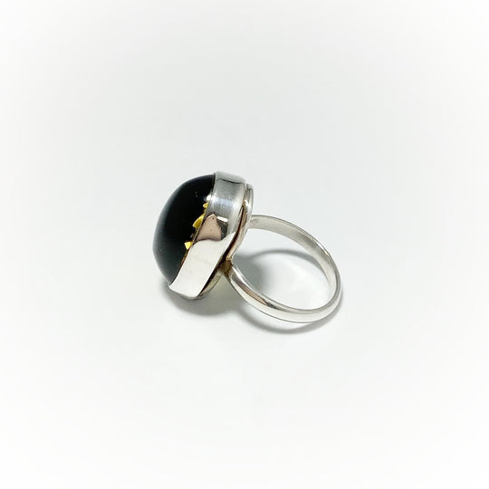 Amber Cameo Ring - Rocks and Gems Canada