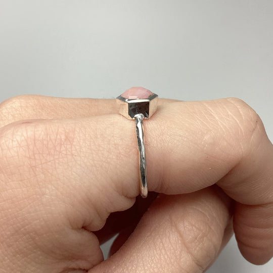 Pink Peruvian Opal Ring - Rocks and Gems Canada