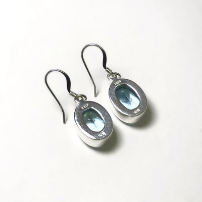 Blue Topaz Dangle Earrings