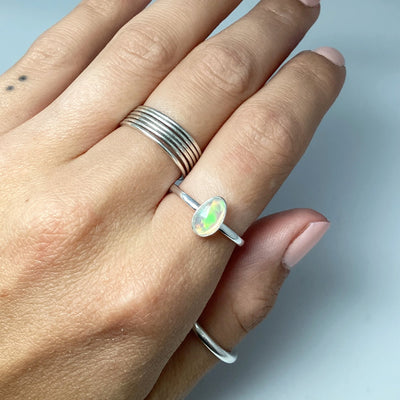 Ethiopian Fire Opal Ring