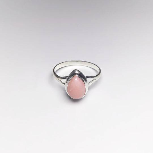 Pink Peruvian Opal Ring - Rocks and Gems Canada