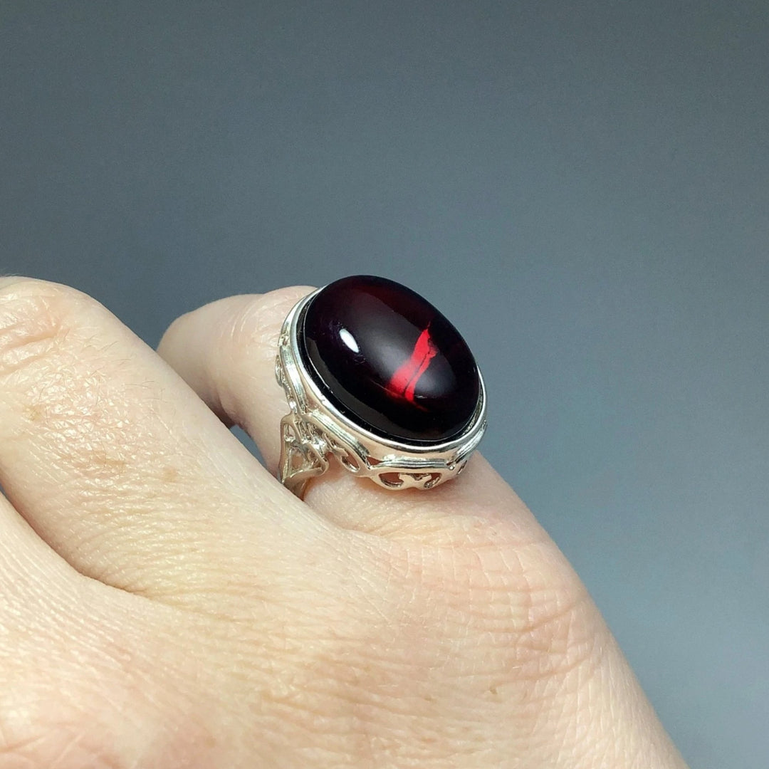 Cherry Amber Ring - Rocks and Gems Canada