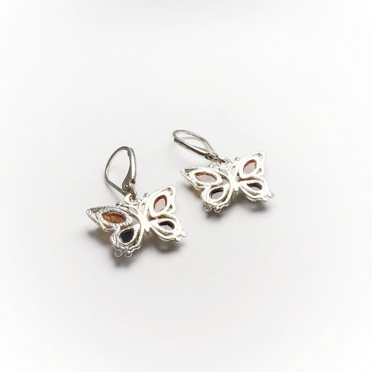 Mixed Amber Dangle Earrings - Rocks and Gems Canada