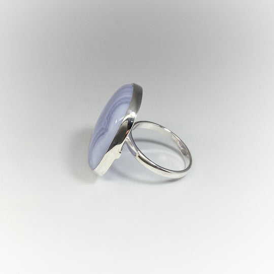 Blue Lace Agate Ring - Rocks and Gems Canada