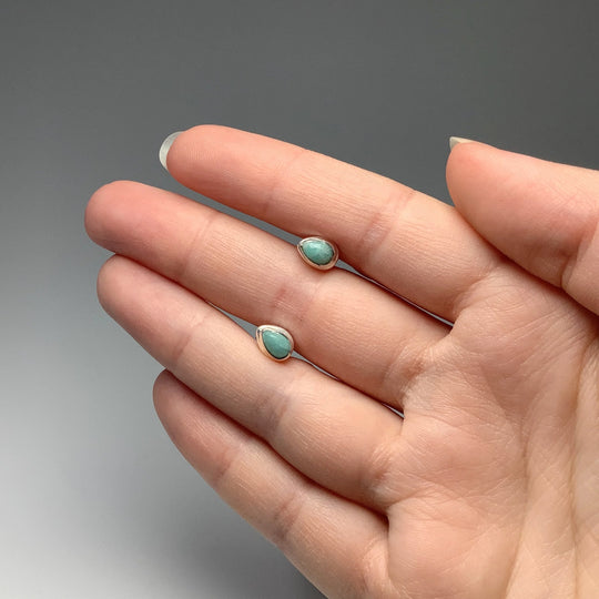 Amazonite Stud Earrings - Rocks and Gems Canada