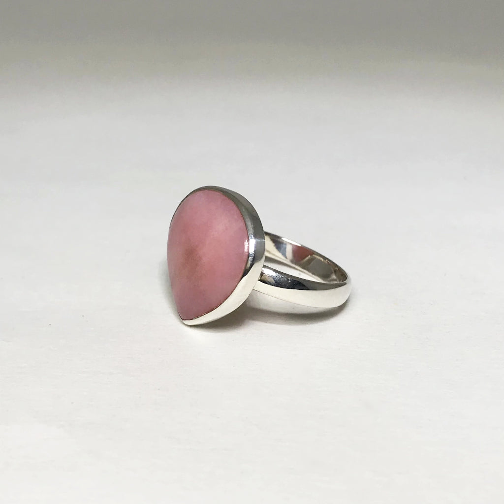 Pink Peruvian Opal Ring