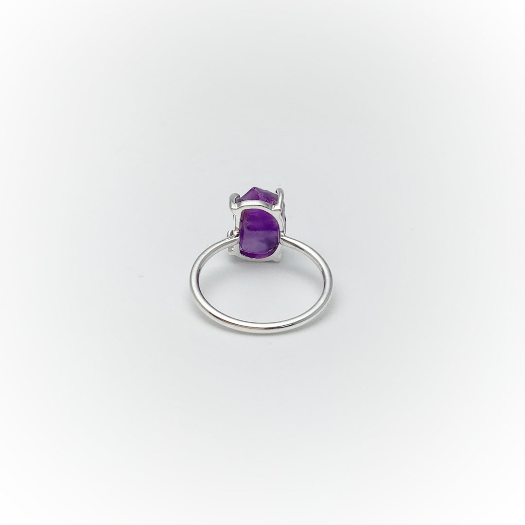 Raw Amethyst Ring - Rocks and Gems Canada